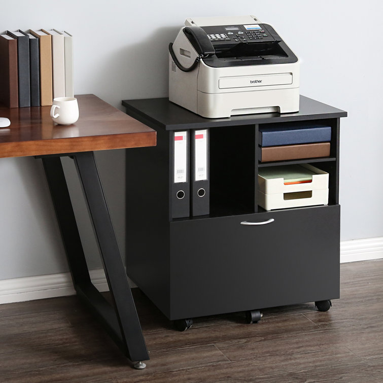 FITUEYES Office With Drawer For Hanging File Folders Mobile